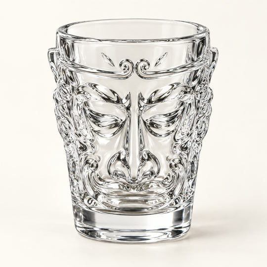 Sculpted Face Glass bright front view