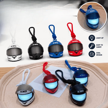 Light-Up Helmet Keychain