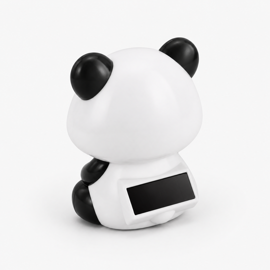 Solar Dancing Panda Toy rear solar panel
