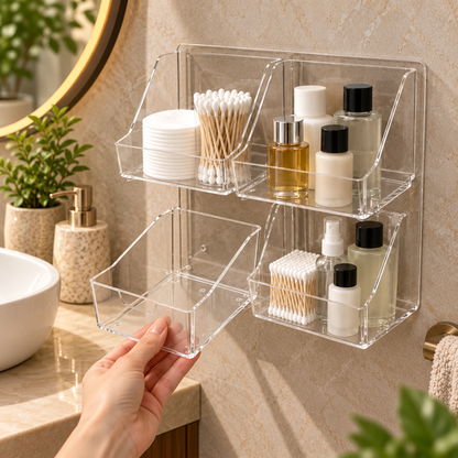 Space Saver Wall Organiser removable bin feature