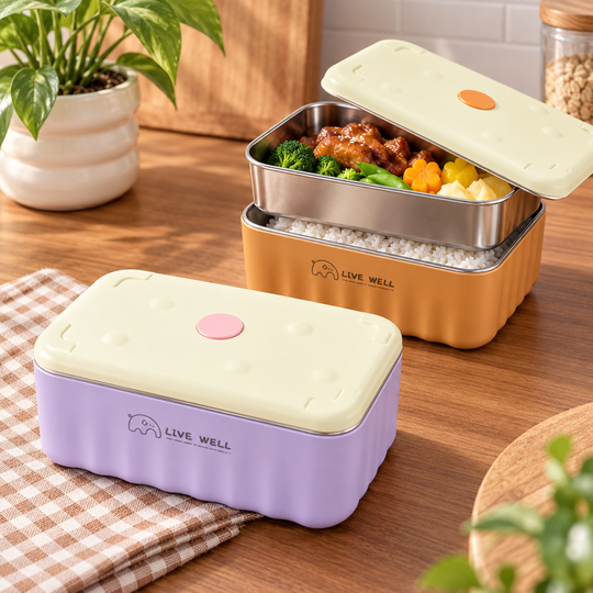 Stack Mate Steel Lunch Box supplied colour options