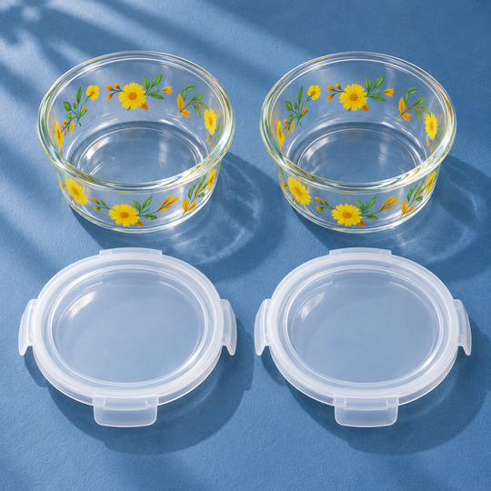 Complete SunBloom container and lid set from above