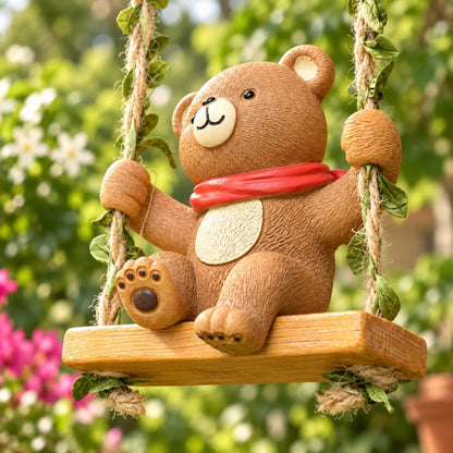 Swinging Bear Garden Décor texture and craftsmanship