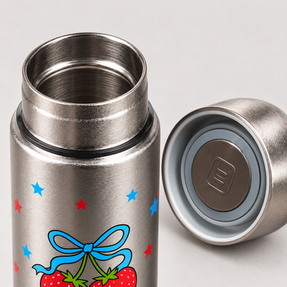 Titanium Travel Mini Bottle cap and seal detail