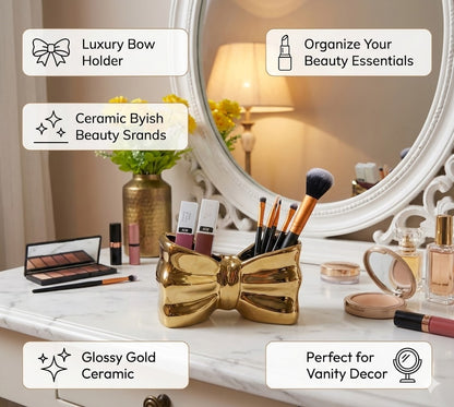 Bow Makeup Brush Holder