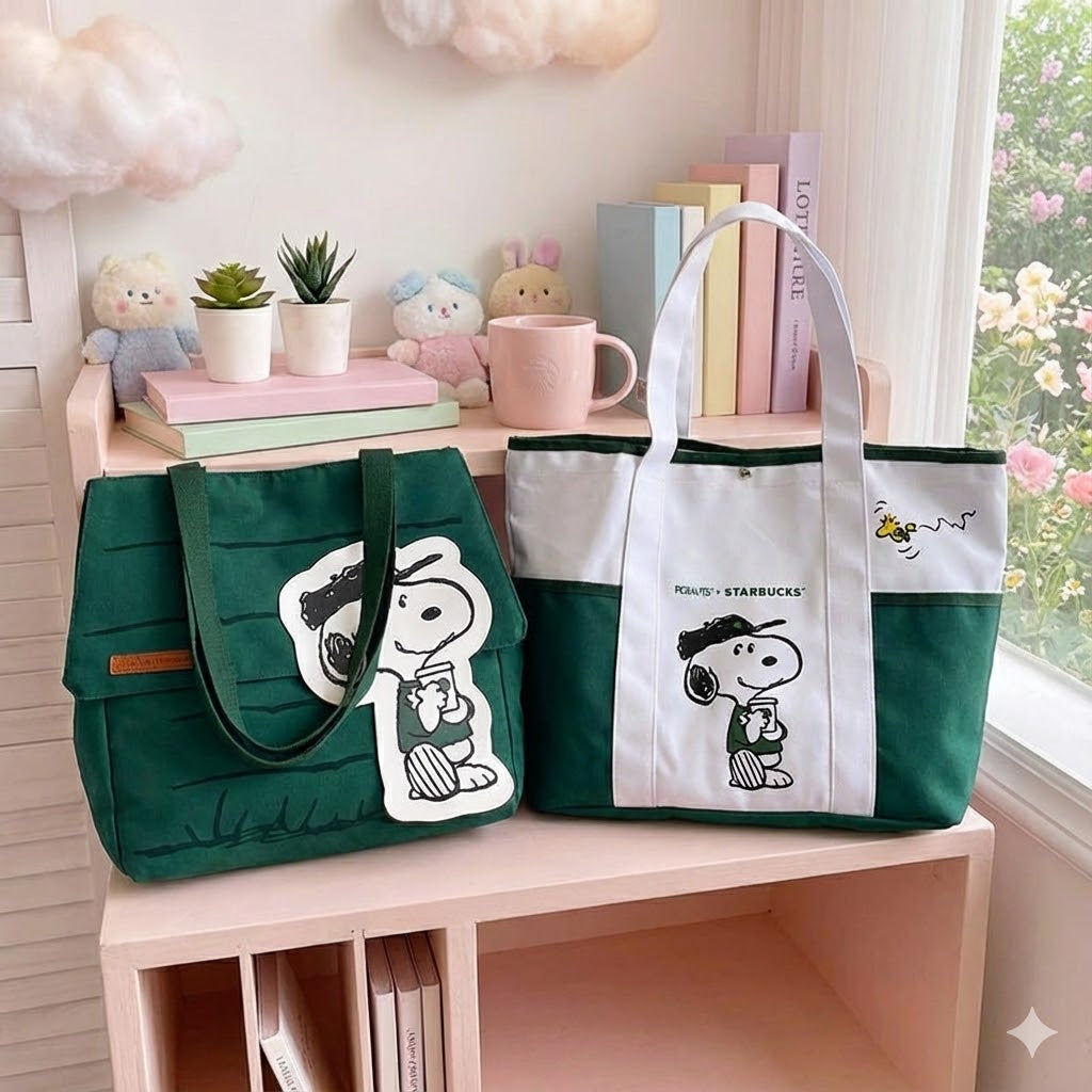 Starbucks Snoopy Tote Bag