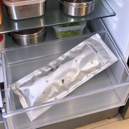 Veggie Storage Bag in a clean refrigerator drawer