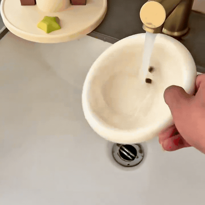 Removable pet bowl being washed
