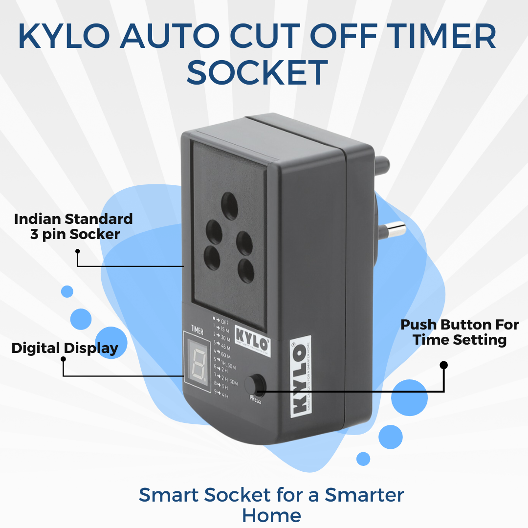Automatic Cut Off Timer Socket Plug – flyingcarts