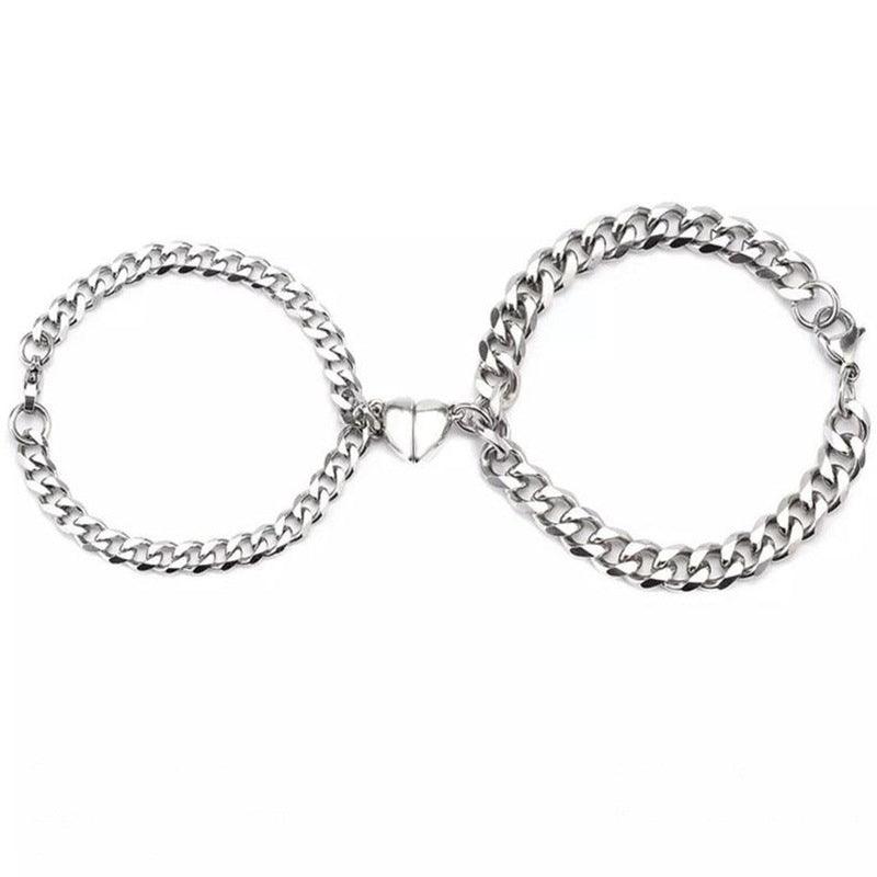 Magnetic Heart Couple Bracelet