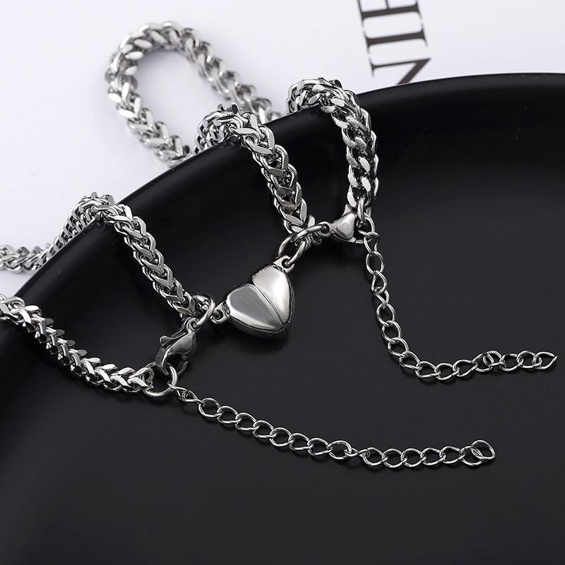 Magnetic Heart Couple Bracelet