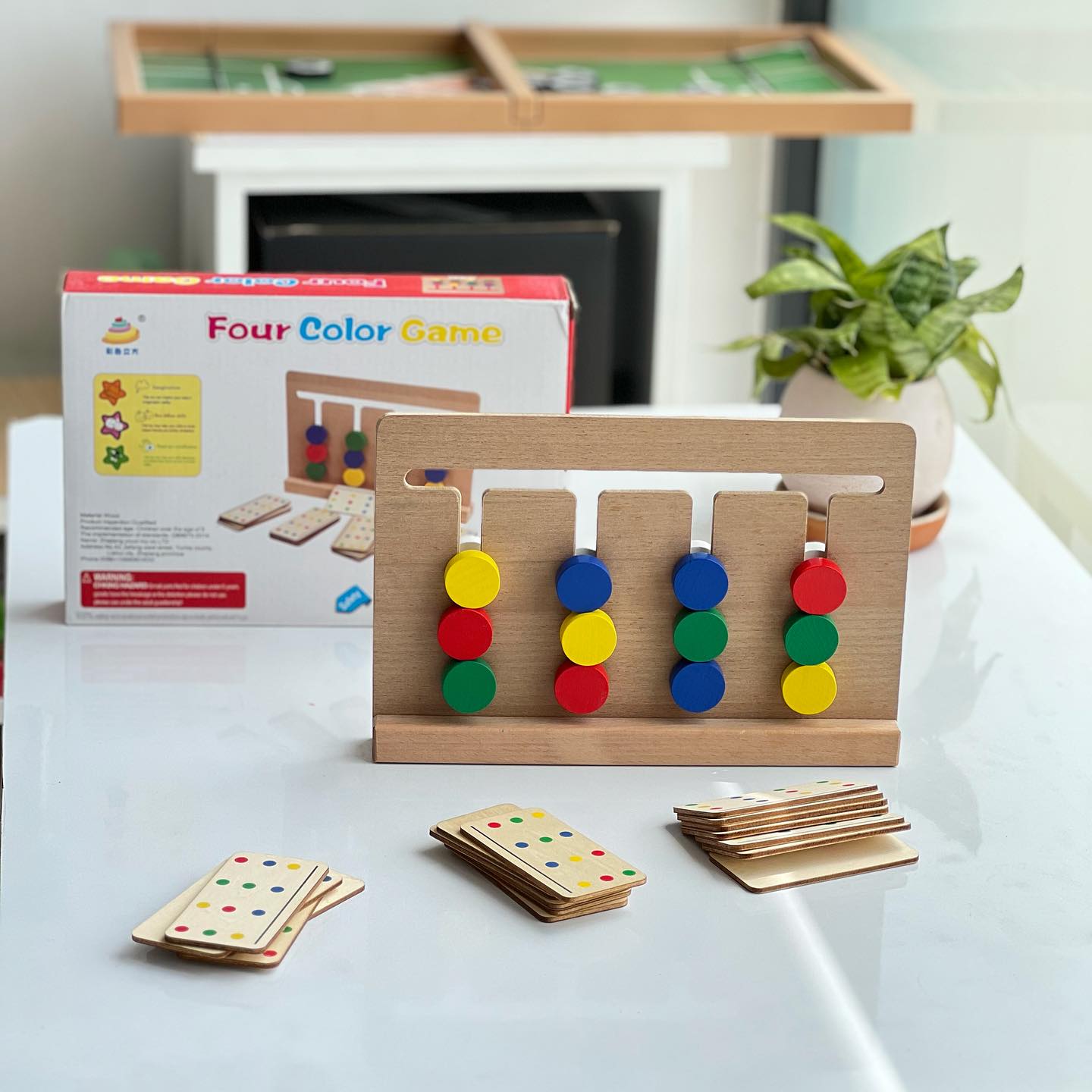 Wooden Four Color Game For kids