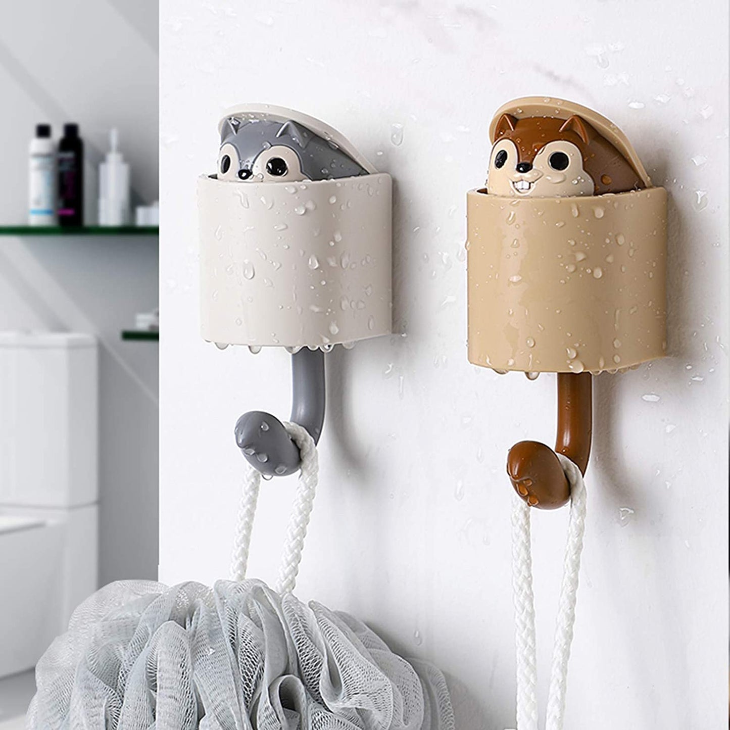 Cute Squirrel Adhesive Hook