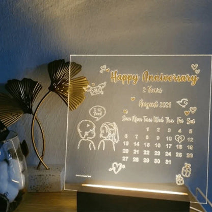 3D ACRYLIC WRITING BOARD WITH PEN