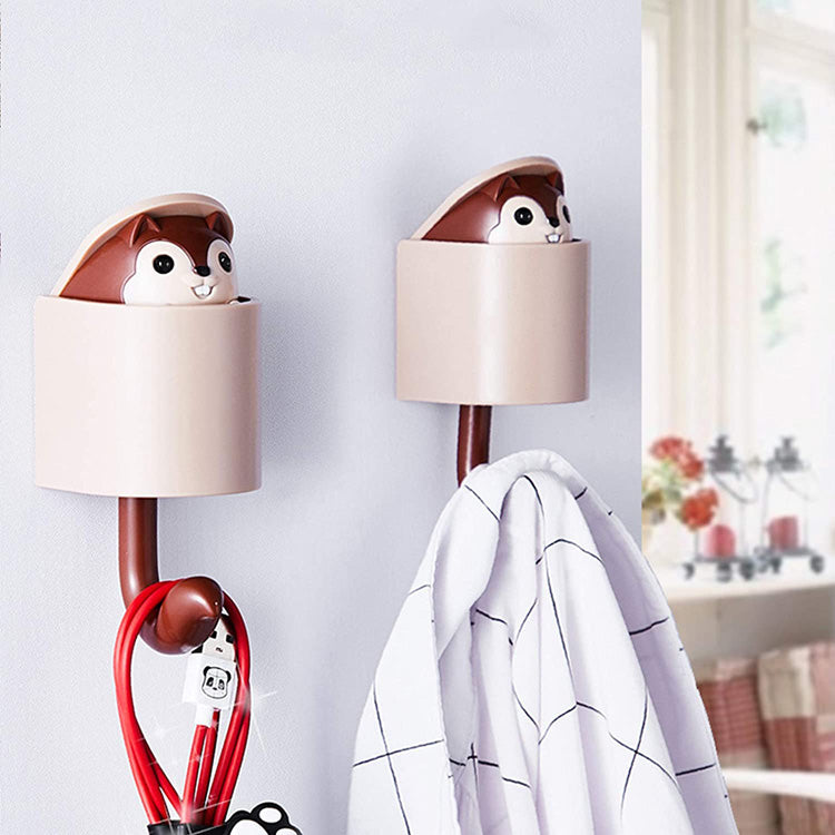 Cute Squirrel Adhesive Hook