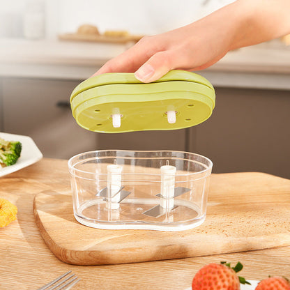 Hand  push garlic cutter