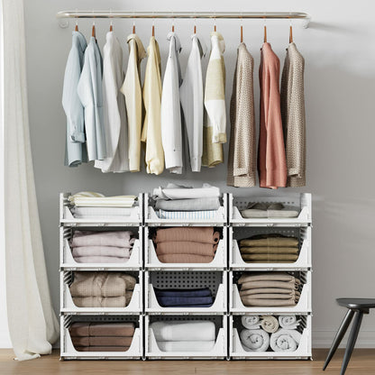 Foldable and Stackable Closet Organizer Drawer
