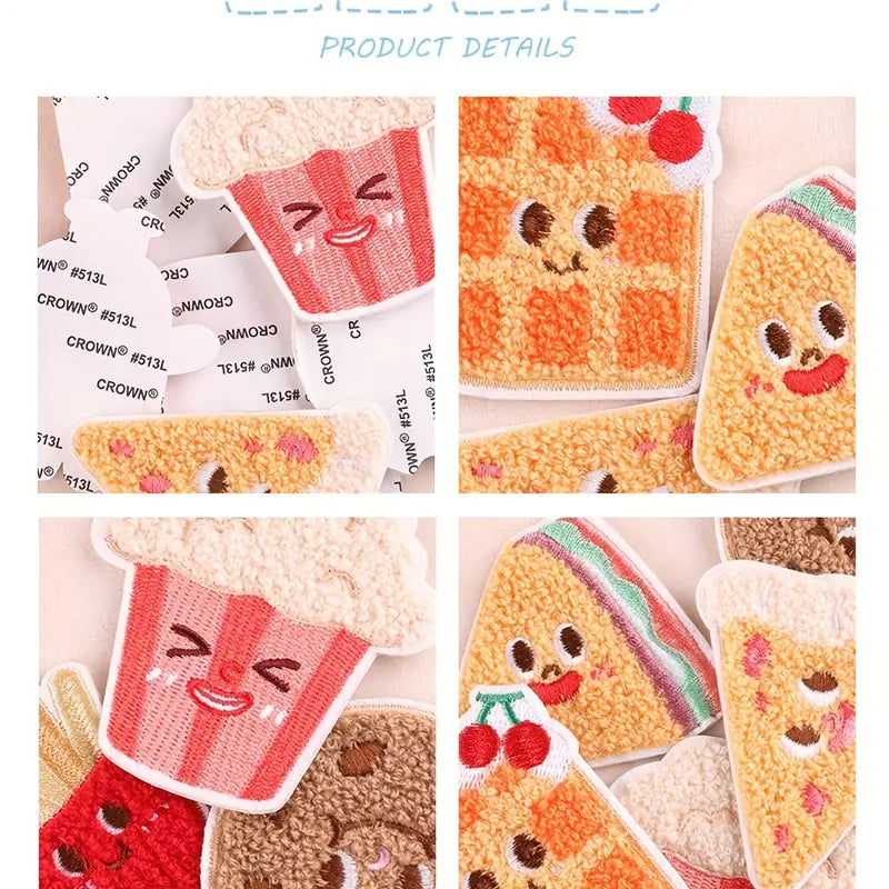 Cute Food Pattern Patches